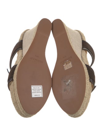 Alexandre Birman Leather Bow Accents Espadrilles