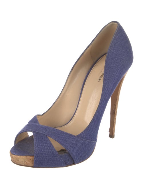 Alexandre Birman Canvas Colorblock Pattern Pumps