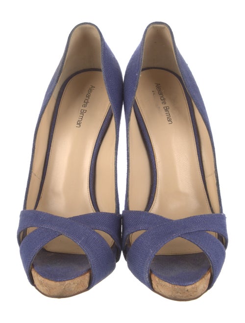 Alexandre Birman Canvas Colorblock Pattern Pumps