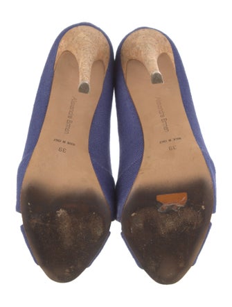 Alexandre Birman Canvas Colorblock Pattern Pumps