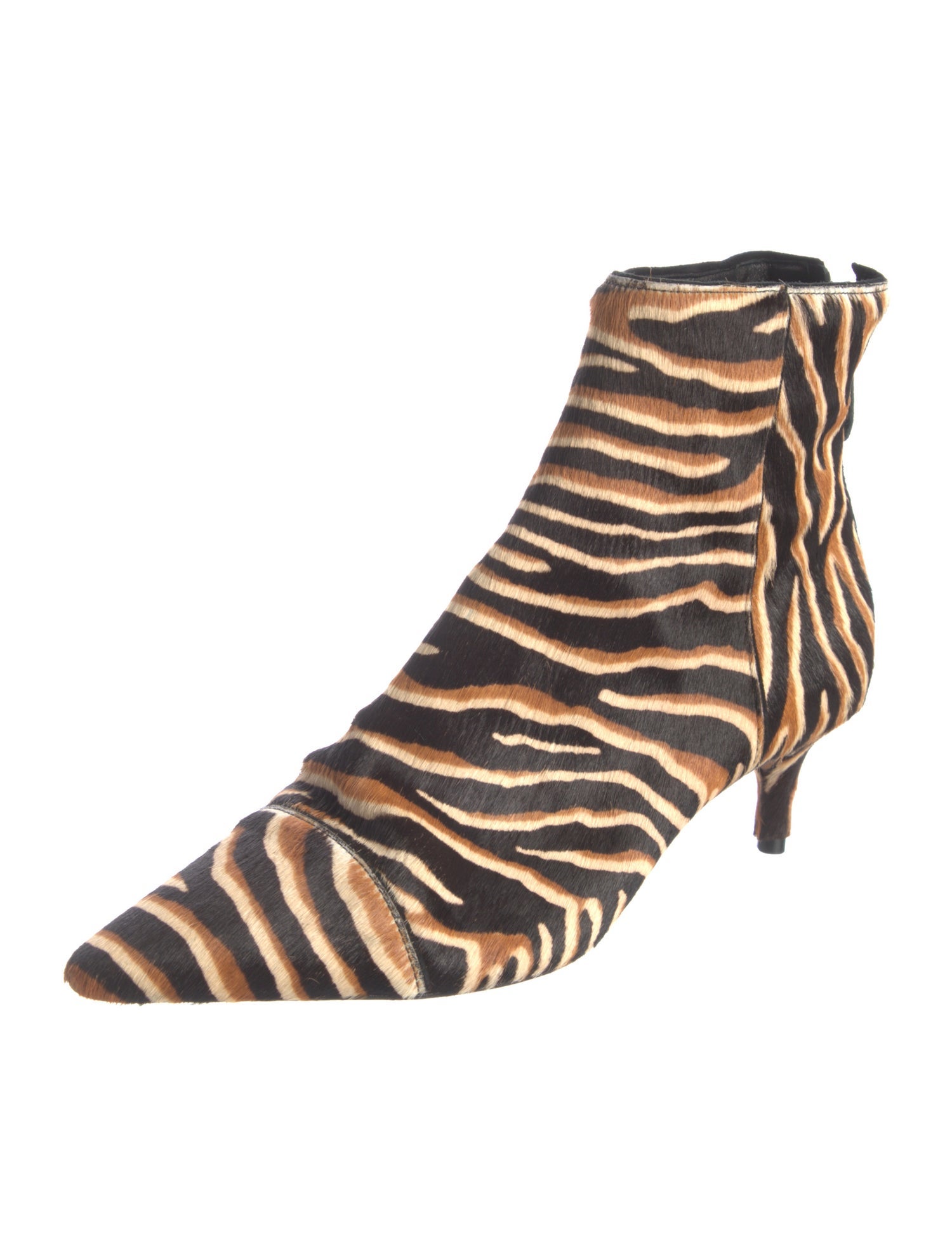 Alexandre Birman Ponyhair Animal Print Boots