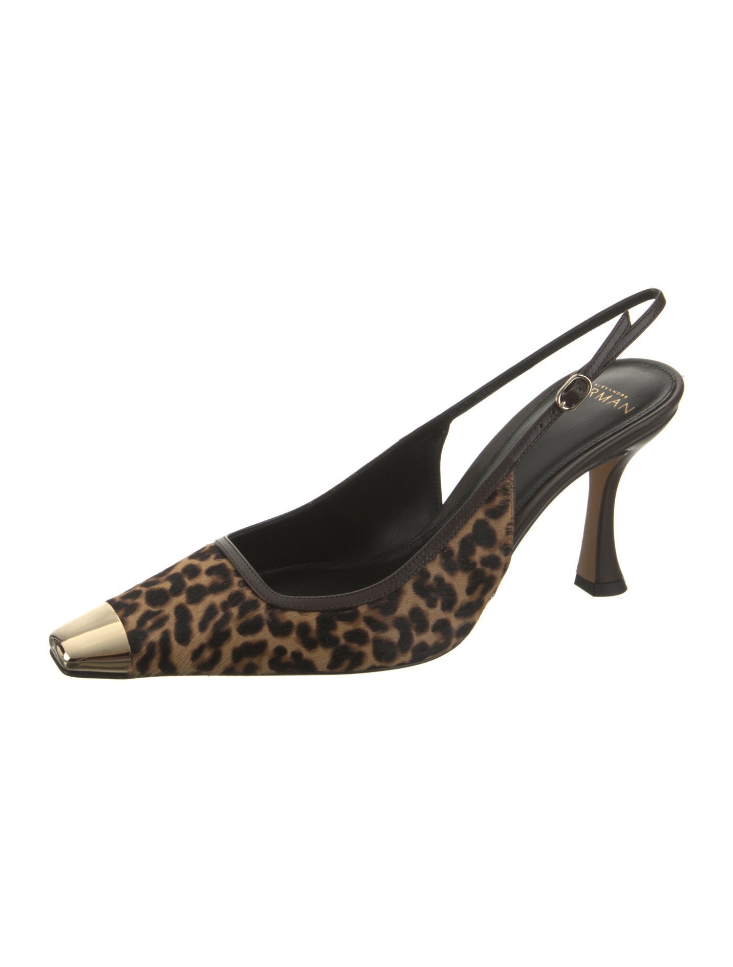 Alexandre Birman Ponyhair Animal Print Slingback Pumps