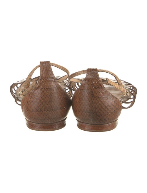 Alexandre Birman Snakeskin Gladiator Sandals