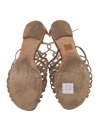 Alexandre Birman Snakeskin Gladiator Sandals