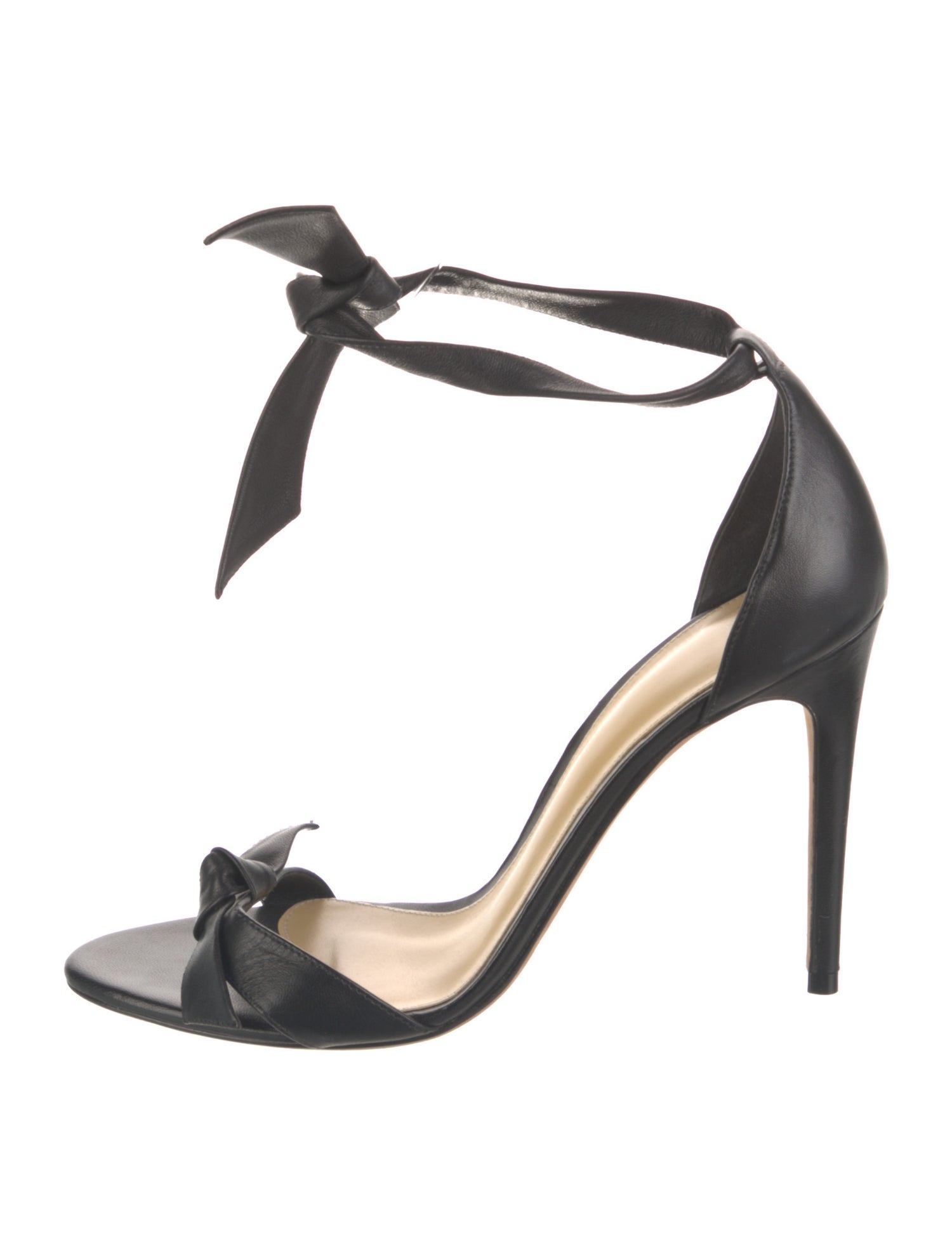 Alexandre Birman Leather Bow Accents Sandals