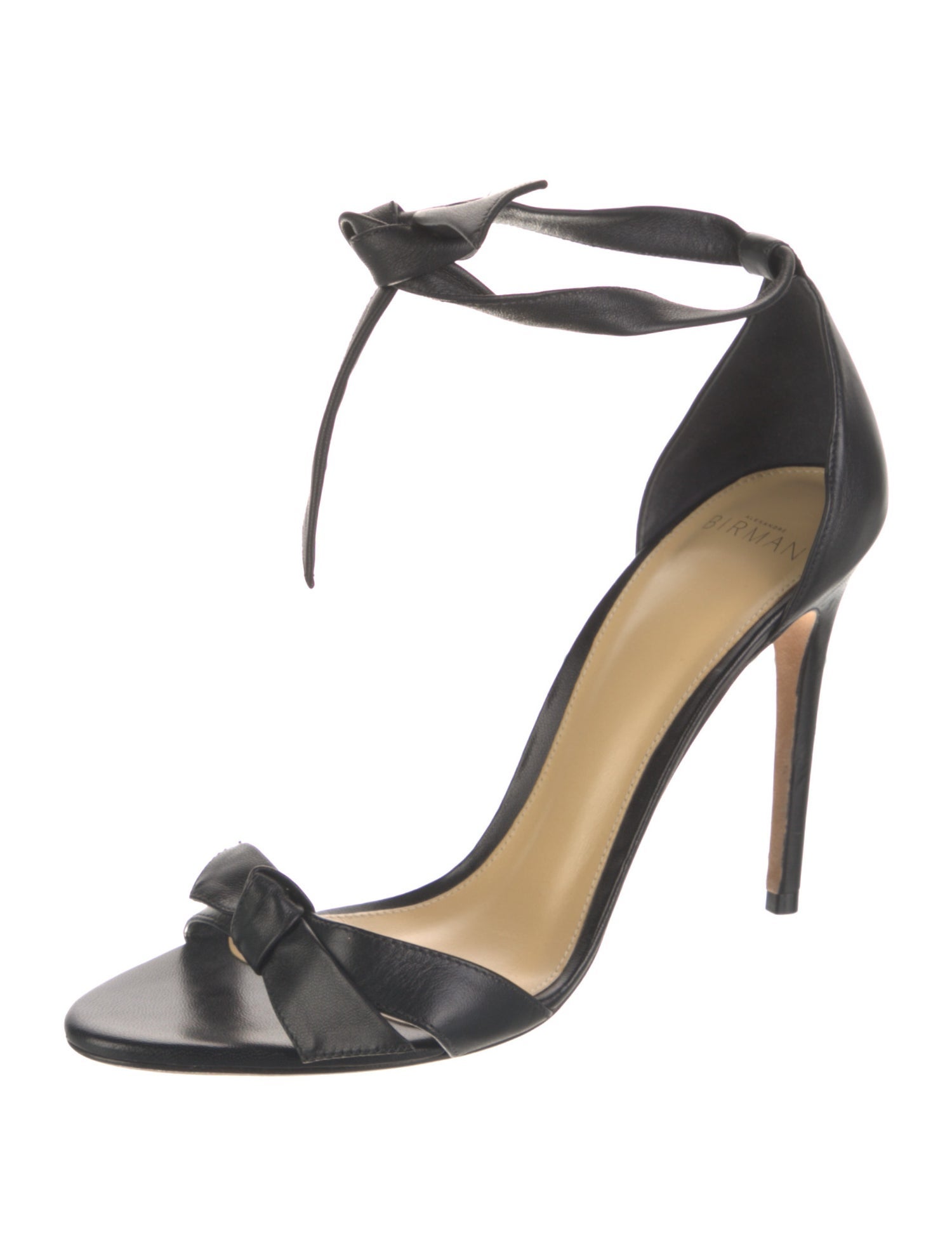 Alexandre Birman Leather Bow Accents Sandals