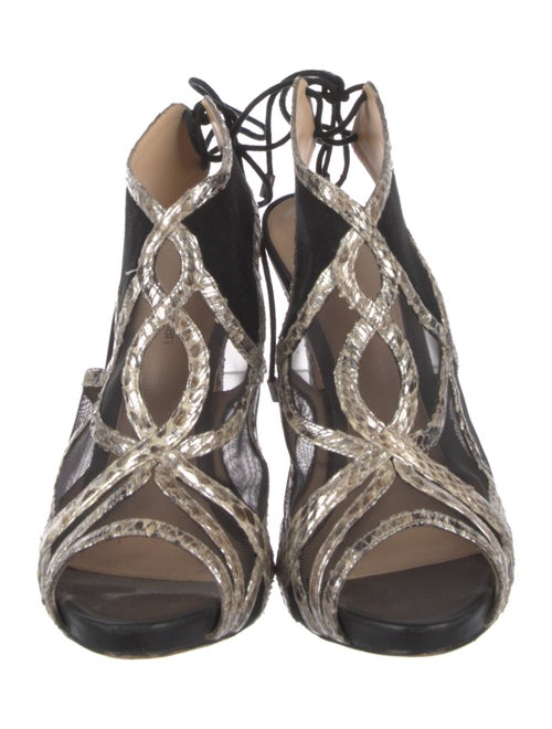 Alexandre Birman Snakeskin Printed Pumps