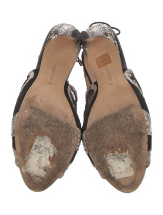 Alexandre Birman Snakeskin Printed Pumps