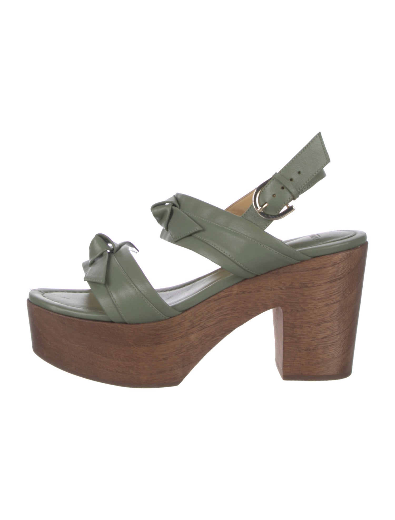 Alexandre Birman Leather Slingback Sandals