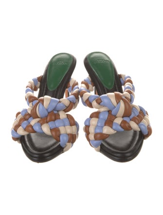 Alexandre Birman Leather Patterned Slides