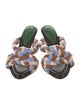 Alexandre Birman Leather Patterned Slides