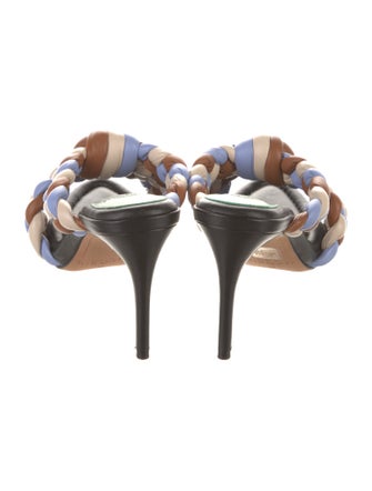 Alexandre Birman Leather Patterned Slides