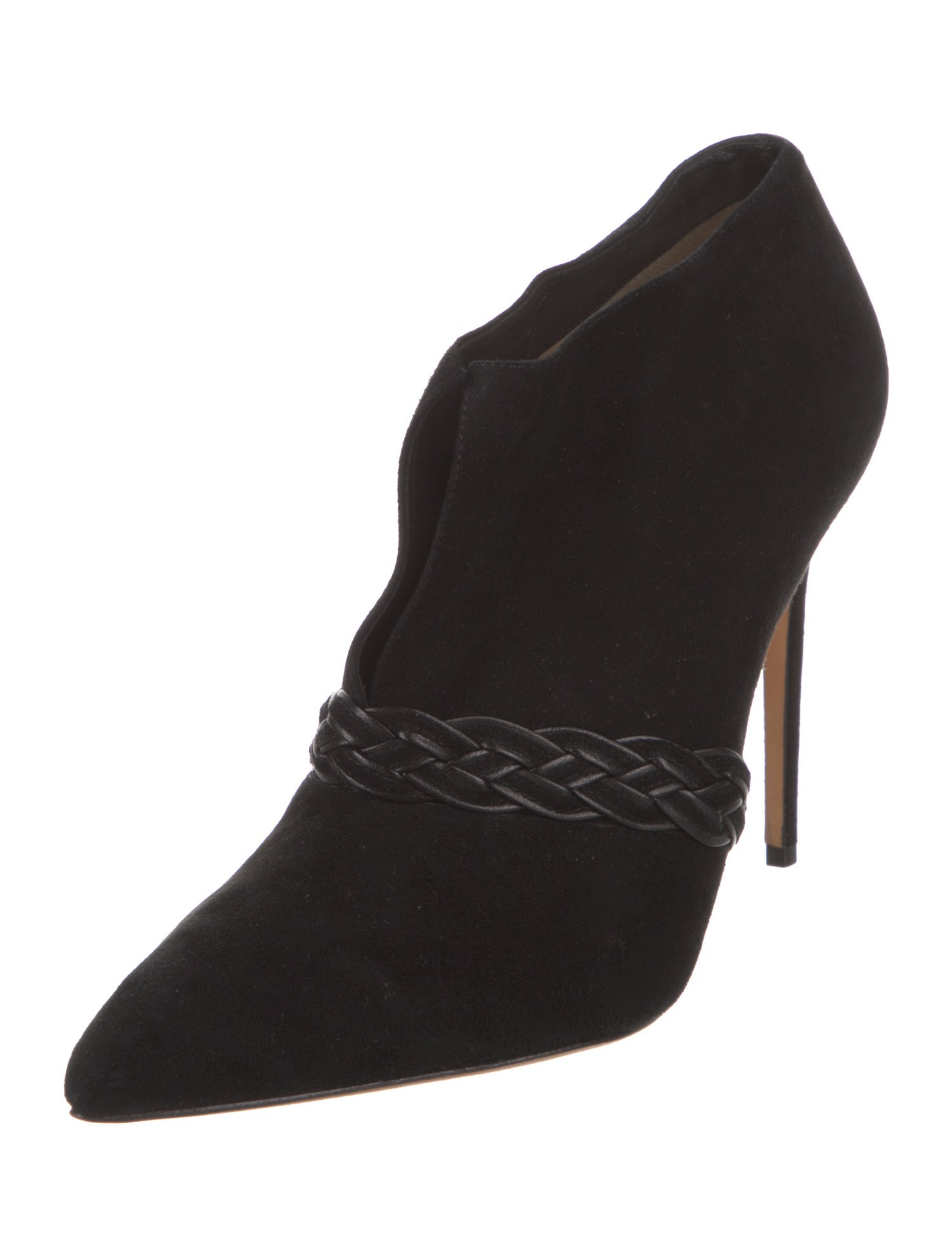 Alexandre Birman Suede Braided Accents Pumps
