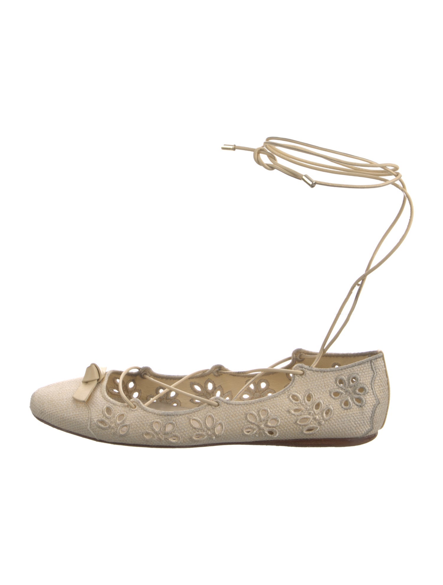 Alexandre Birman Lasercut Accents Ballet Flats