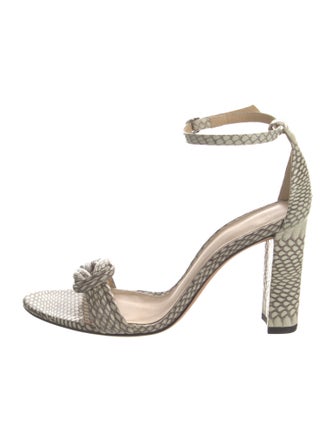 Alexandre Birman Leather Animal Print Sandals