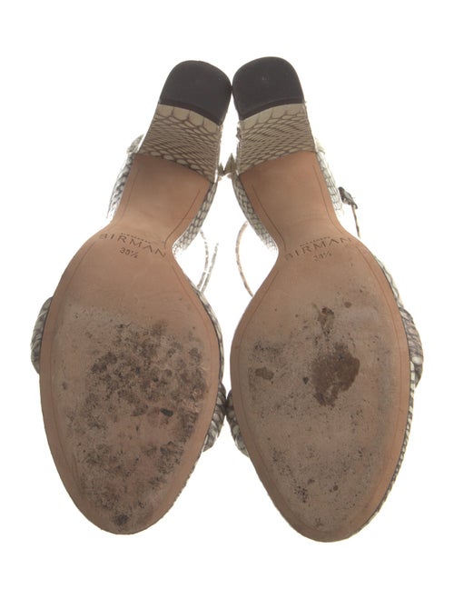 Alexandre Birman Leather Animal Print Sandals