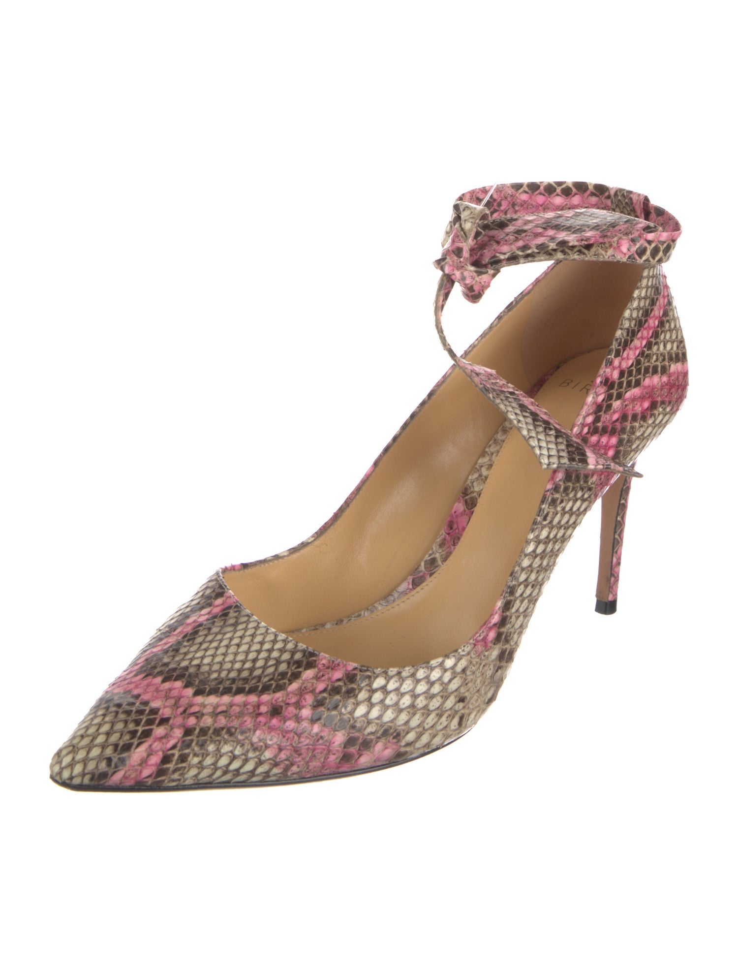 Alexandre Birman Snakeskin Animal Print Pumps