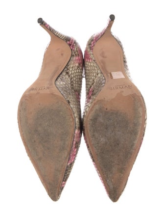 Alexandre Birman Snakeskin Animal Print Pumps