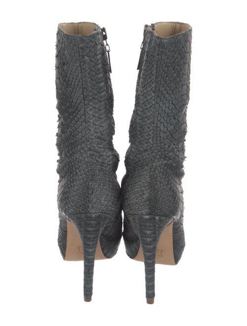 Alexandre Birman Python Animal Print Sock Boots
