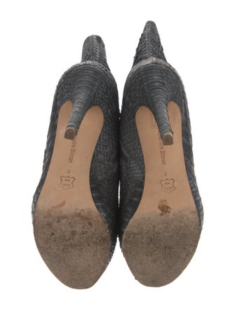 Alexandre Birman Python Animal Print Sock Boots