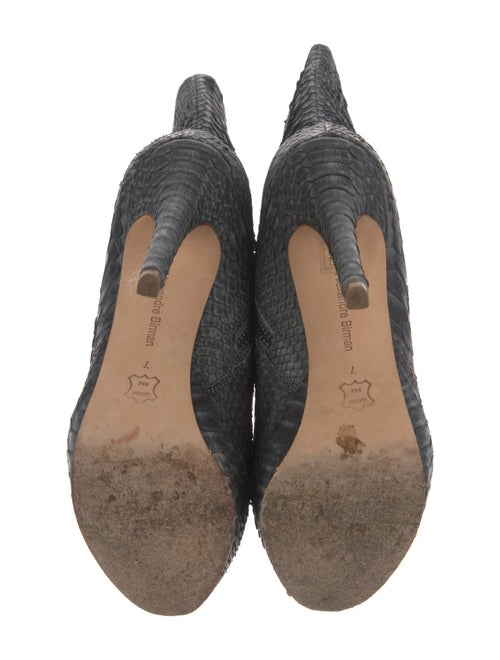 Alexandre Birman Python Animal Print Sock Boots