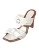 Alexandre Birman Leather Braided Accents Slides