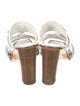 Alexandre Birman Leather Braided Accents Slides