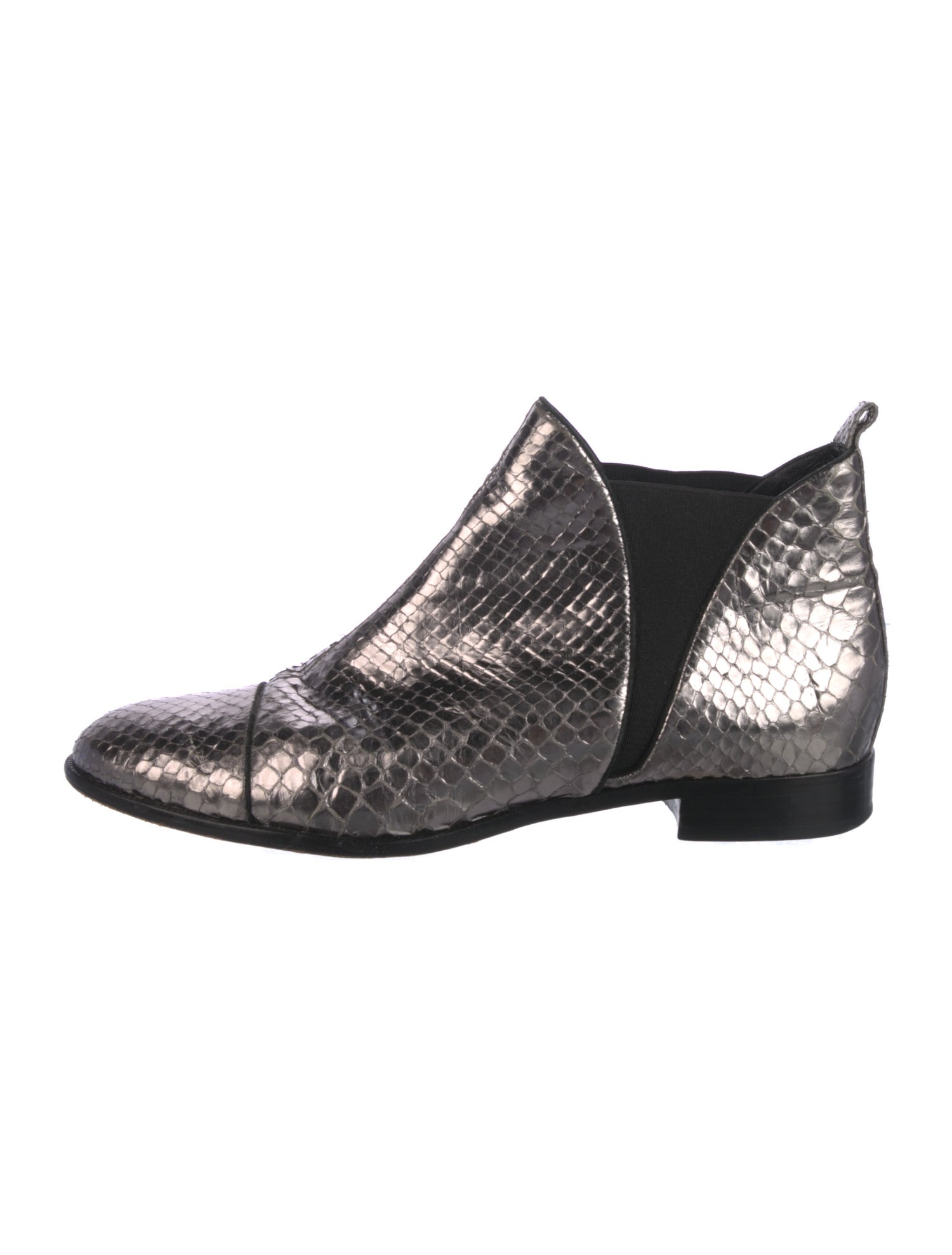Alexandre Birman Snakeskin Animal Print Chelsea Boots