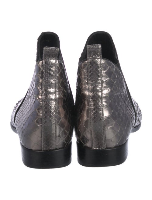 Alexandre Birman Snakeskin Animal Print Chelsea Boots
