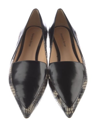 Alexandre Birman Snakeskin Animal Print Loafers