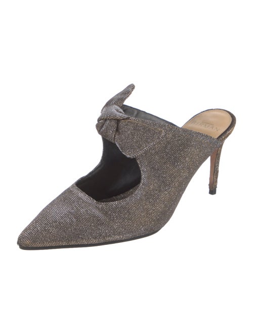 Alexandre Birman Bow Accents Mules