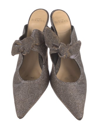 Alexandre Birman Bow Accents Mules