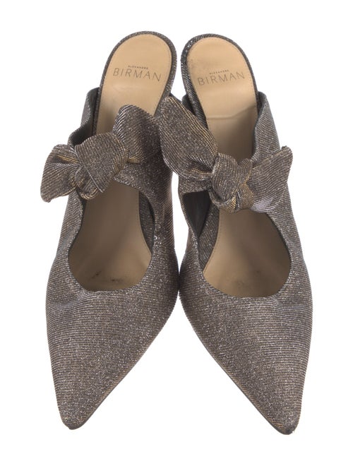 Alexandre Birman Bow Accents Mules