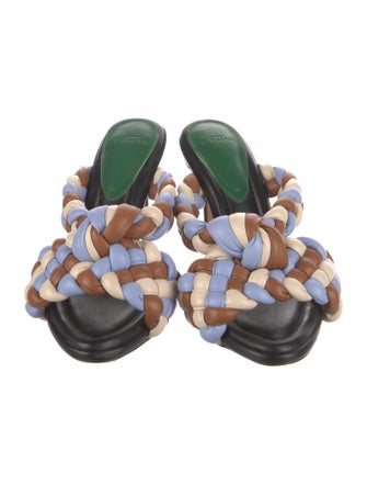 Alexandre Birman Leather Printed Slides