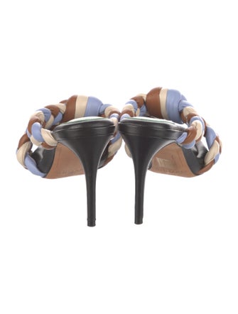 Alexandre Birman Leather Printed Slides