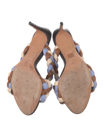 Alexandre Birman Leather Printed Slides