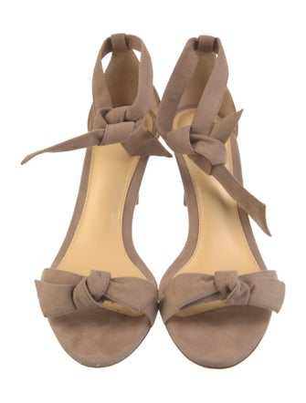 Alexandre Birman Suede Bow Accents Sandals