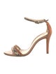 Alexandre Birman GG Embossed Leather Sandals