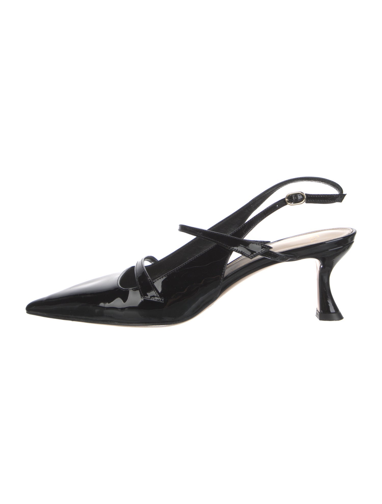Alexandre Birman Patent Leather Slingback Pumps