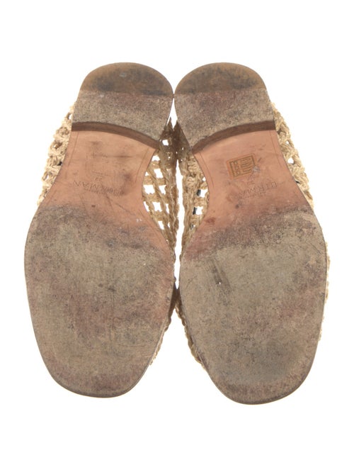 Alexandre Birman Jute Lace Pattern Loafers