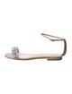 Alexandre Birman Suede Crystal Embellishments Espadrilles