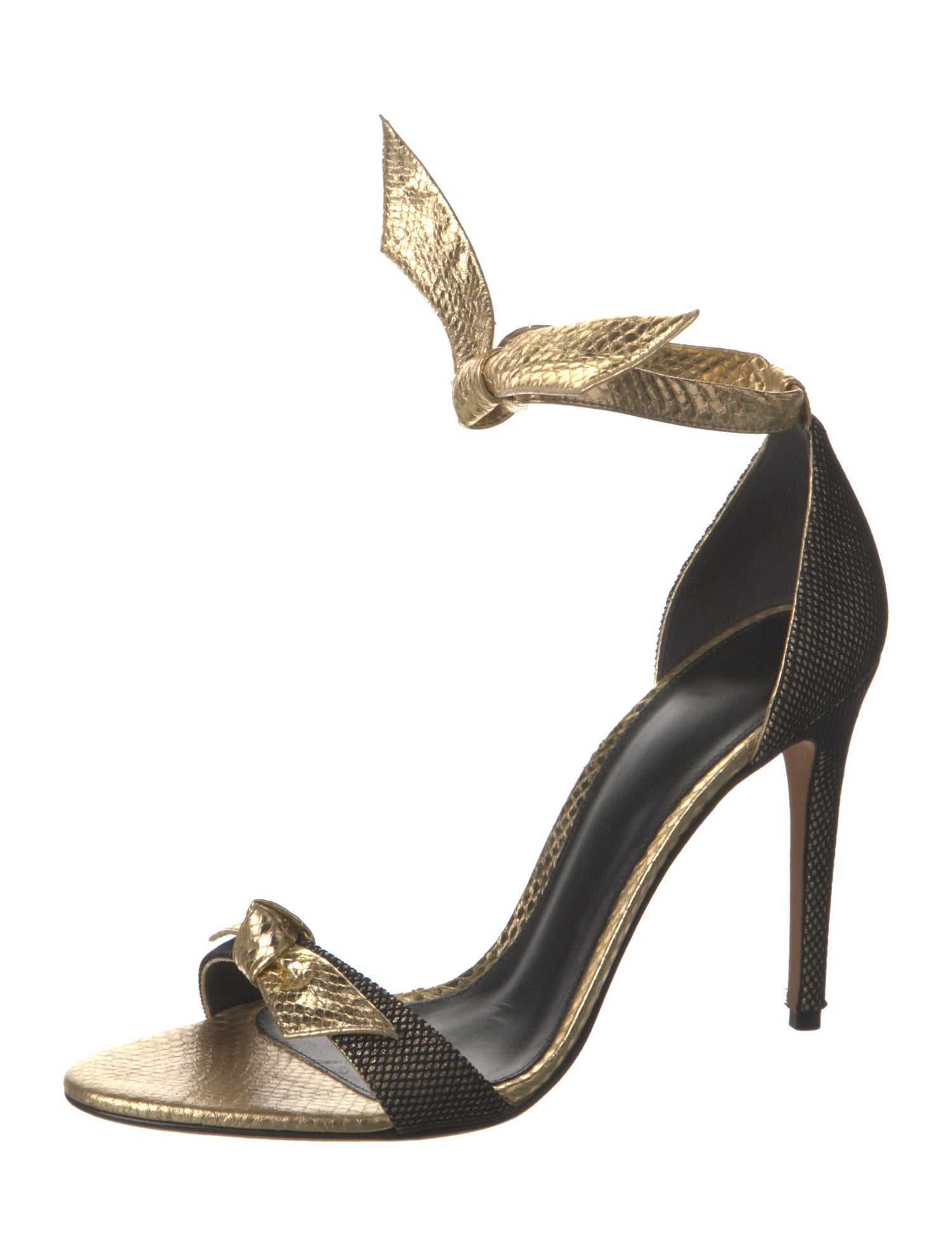 Alexandre Birman Leather Animal Print Sandals