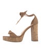 Alexandre Birman Suede Bow Accents Sandals