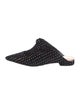 Alexandre Birman Velvet Bow Accents Mules