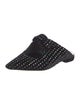 Alexandre Birman Velvet Bow Accents Mules
