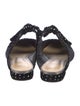 Alexandre Birman Velvet Bow Accents Mules