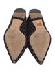 Alexandre Birman Velvet Bow Accents Mules