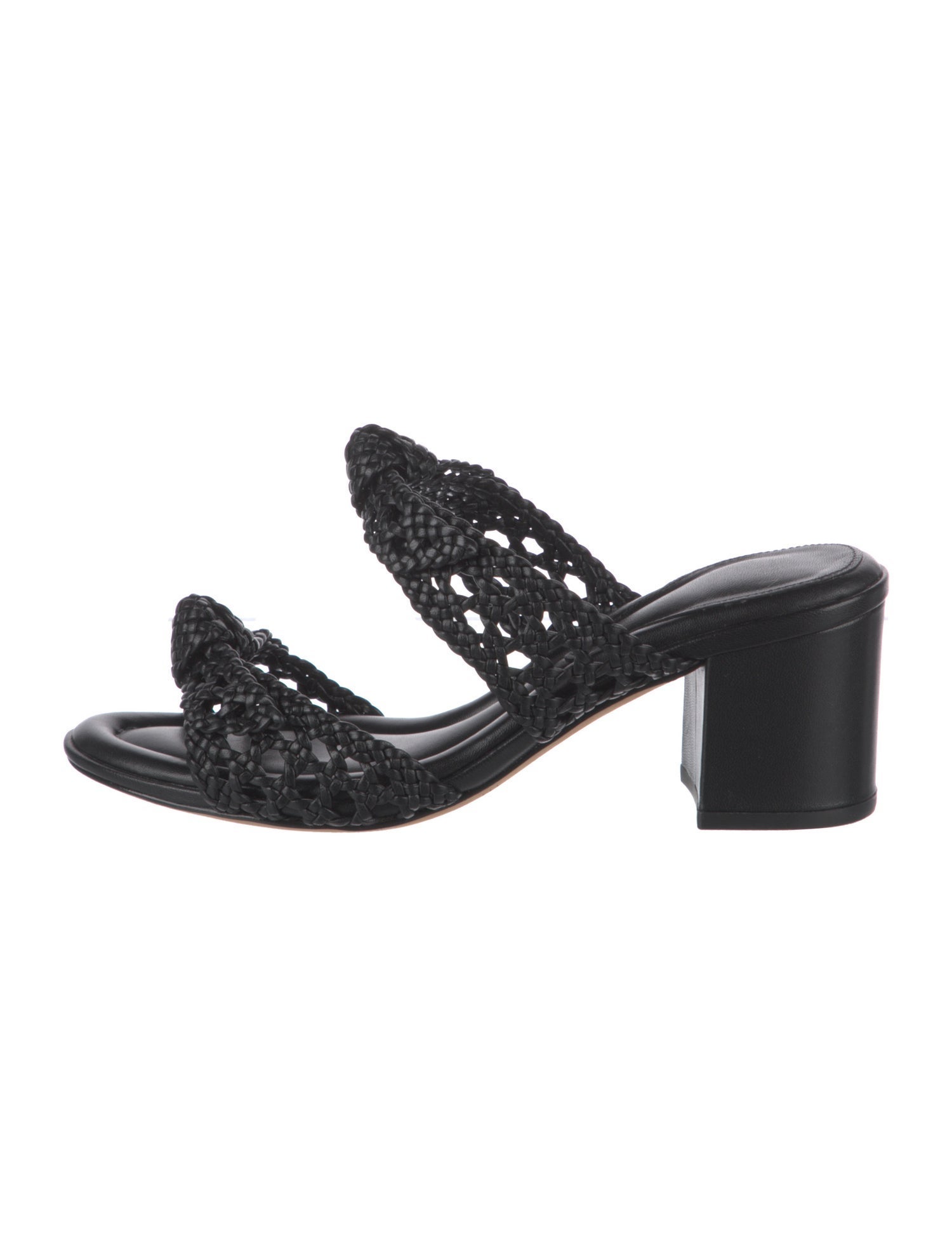 Alexandre Birman Intrecciato Weave Leather Slides