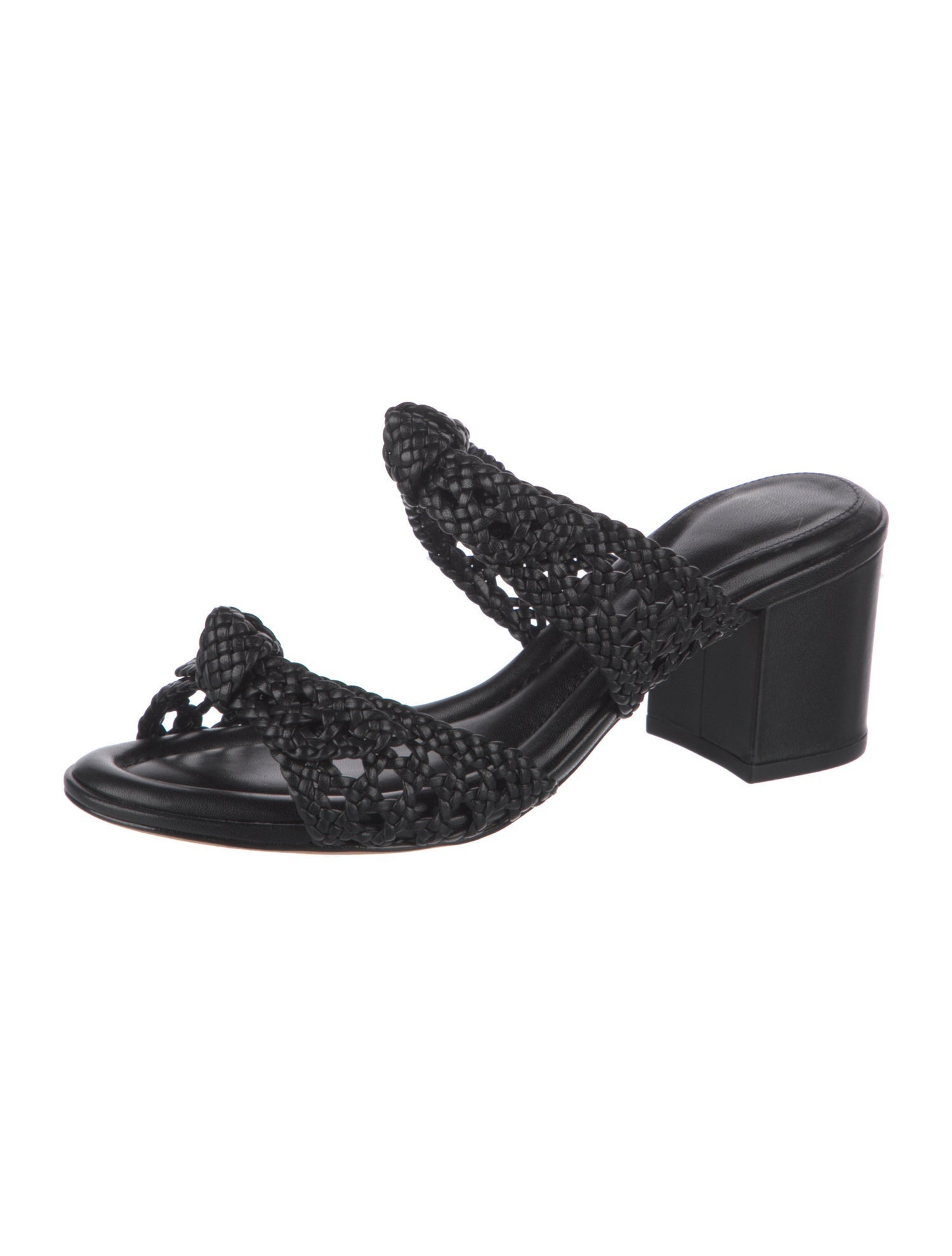 Alexandre Birman Intrecciato Weave Leather Slides