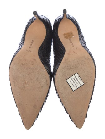 Alexandre Birman Snakeskin Animal Print Pumps